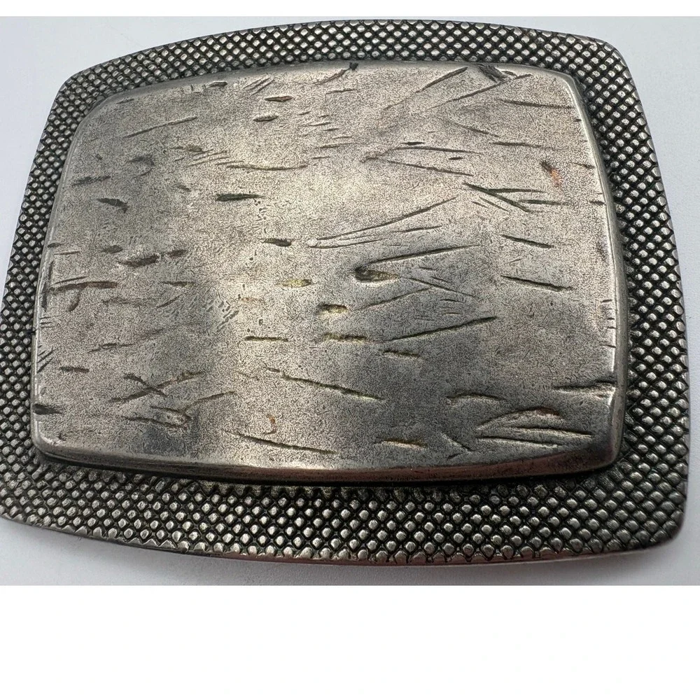 Vintage Style Belt Buckle‎ handcrafted look METAL metallic rustic